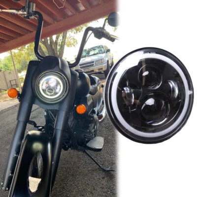 Lámpara de faro LED 7"" DRL señal de giro para Indian Dark Horse Chieftain Limited Foto 1 de 4