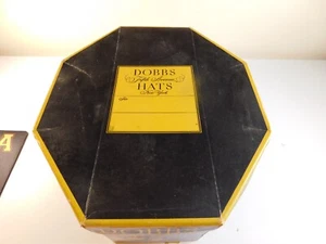 Boxed Fifth Avenue Dobbs New York 7 1/8" Black Derby Hat - Picture 1 of 12
