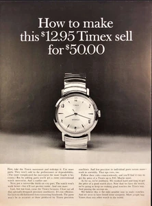 1961 Timex Wristwatch Print Ad Silver Mirror Finish - Picture 1 of 6