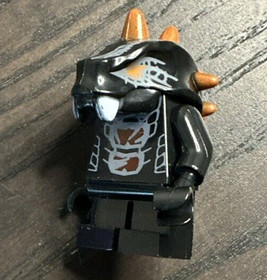 LEGO MINI FIGURE NINJAGO BLACK ORANGE SPIKY SNAKE BYTAR MINIFIG RETIRED