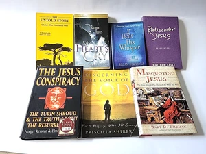 Lot Of 7 Spirituality Books Jesus Christianity God Turin Shroud Christ - Picture 1 of 24