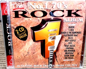 THE NO.1 70'S ROCK ALBUM - VARIOUS ARTISTS 2 X CD ALBUM 1995 - Picture 1 of 2