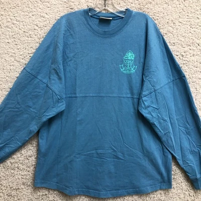 Camisa Spirit Jersey Alpha Delta Pi Mediana Adulto Azul Cuello Redondo Manga Larga Para Hombre M Foto 1 de 4