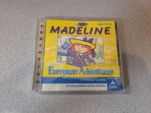MADELINE European Adventures (PC, 1996) Jewel Case Manual incluido, CD-ROM - Imagen 1 de 5