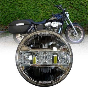 5.75" LED Headlight For Harley-Davidson Super Glide 1995 - 2010 Hi/Lo Beam DRL - Picture 1 of 10