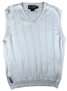 Vintage Chaps Ralph Lauren Golf Medium weiß Pullover Weste maritim Zopfmuster  - Bild 1 von 11