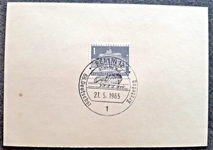 Berlin 68. Deutscher Ärztetag Stempel vom 21.5.1965 Briefmarke Pertussin - Bild 1 von 2