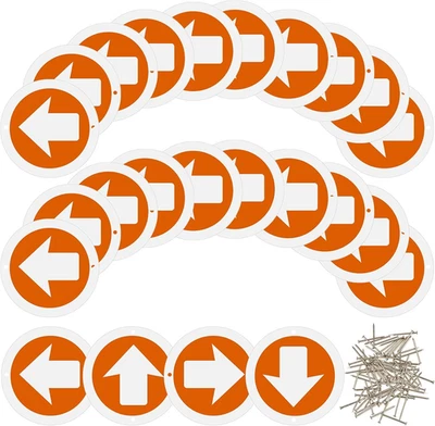 Orange Reflective Trail Markers - Lightweight Glow Arrows for Tree Marking (Set  - Image 1 of 4