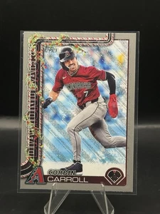 2025 Topps Holiday - Metallic Glitter Corbin Carroll #H158 - Picture 1 of 2