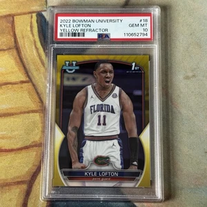 2022-23 Bowman U Chrome Prospect Yellow Refractor /75 Kyle Lofton #18 PSA 10 - Bild 1 von 2
