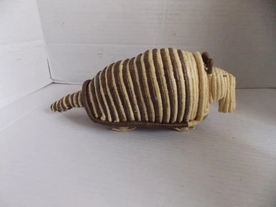 FIGURA ARMADILLO PALMIRA O PALMYRA PANAMÁ 11,5" TEJIDO EXCELENTE Foto 1 de 4