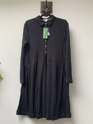 White Stuff  Everly Sparkle Jersey Dress Size UK 16 Black Silver NEW RRP £65 - Image 1 of 4