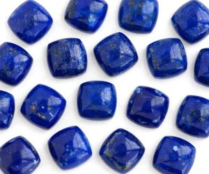 Natural Lapis Lazuli Cushion Cabochon 6mm to 20mm Loose Gemstone - Picture 1 of 2