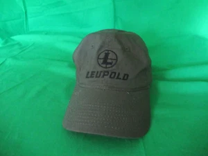 Leupold Baseball Hat Cap Embroidered Logo w/Cloth Strap Olive Green Scope Optics - Picture 1 of 5