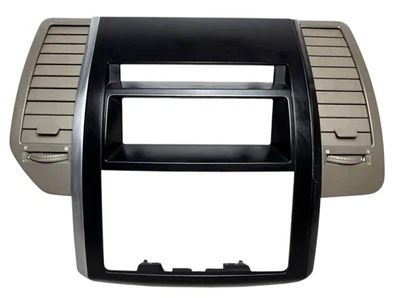 *Nissan Máxima 2007-08 Negro-Plateado Tablero Radio Borde Bisel Panel ***LEER agrietado Foto 1 de 4