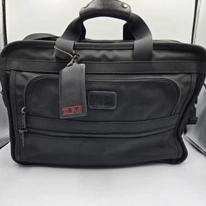 TUMI Alpha Organizer Borsa da Lavoro Bagaglio da Viaggio Nero Ballistico 225D3 - Foto 1 di 12