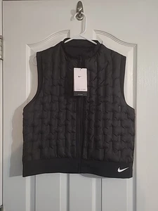 Chaleco de golf Nike Therma-FIT ADV Repel para mujer talla grande plumón de ganso negro DX6083-010 - Imagen 1 de 6