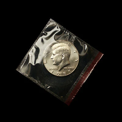 1987 D Kennedy Half Dollar ~ Uncirculated in Original Mint Cello  - Image 1 of 2