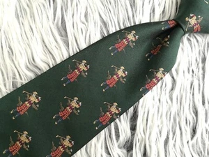 VTG POLO RALPH LAUREN MEN'S GREEN GOLF SILK MADE IN USA NECKTIE - Picture 1 of 9