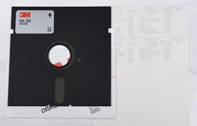 Disquete de computador antigo 3M - Raro, Atari, não testado, como está (DOS 2.5) - Imagem 1 de 4