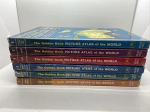 The Golden Book Picture Atlas of the World 1960 Complete 6 Volume Set - Bild 1 von 12