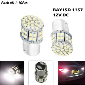 Bombilla LED de luz de señal de freno trasero de coche blanca 1157 BA15D 382 1206 50-SMD - Imagen 1 de 9