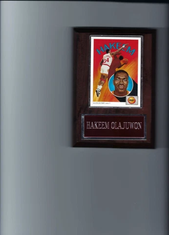 HAKEEM OLAJUWON PLAQUE HOUSTON ROCKETS BASKETBALL NBA   C Cover