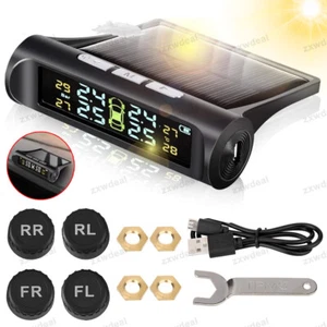 LCD Digital Display Car TPMS Tire Temp Pressure Monitor System w/External Sensor - Picture 1 of 12