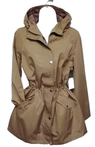 Time and Tru Womens Jacket Light Weight Beige Water Proof Coat X-Large 16-18 - Picture 1 of 6
