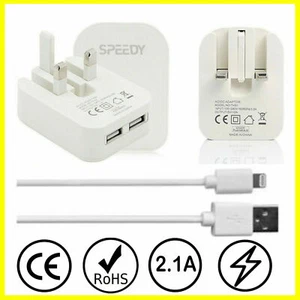NEW Charger Plug & USB Data Cable for iPhone 6 6s 7 6+ 7 8+ SE 8 11 XS MAX X XR - Picture 1 of 18