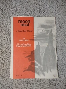 Moon Mist (1985) Piano Solo Sheet Music by David Carr Glover Vintage - Picture 1 of 5