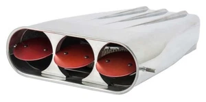 Polished Aluminium Air Scoop / Bug Catcher - Dual Or Single 4 bbl 5-1/8" Neck - Picture 1 of 2