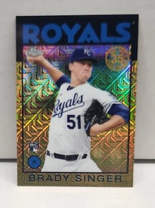 BRADY SINGER 2021 Topps Chrome Silver Pack GOLD MOJO REFRACTOR ~ Royals #'d /50 - Picture 1 of 2