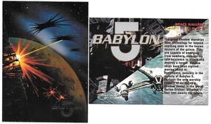 Babylon 5 serie de televisión galería espacial #8 subconjunto de tarjeta coleccionable 1995 Fleer casi como nueva - Imagen 1 de 1