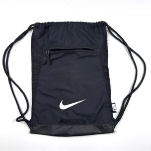 Nike Alpha Adapt Gym Bag Black White Cinch Shoe Backpack Drawstring BA5256-010 - Picture 1 of 13