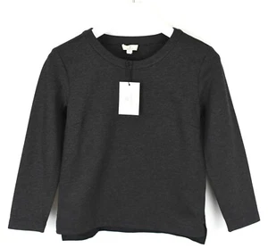 Gant Tailored Crew Neck Sweatshirt Women XS Pullover 3/4 Sleeves Gray - Picture 1 of 10
