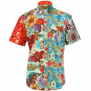 Herren Hemd Loud Originals REGULAR FIT gemischt zufällig Retro psychedelisch ausgefallen - Bild 1 von 3