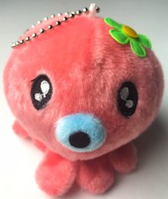 Cute Pink Octopus Plush Keychain Charm