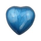 Royal Blue Enamel Heart Keepsake Urn Pet or Human Ash Ashes Cremains Funeral