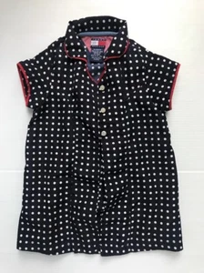 July 4th Dress Baby Girls Size 12m 18m Tommy Hilfiger Red Blue White Polka Dot - Picture 1 of 9