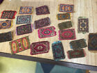 Lot Of 20 Vintage Luxury Cigarette Tobacco Assorted Felt Miniature Rugs