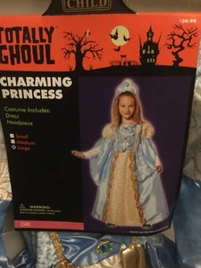 Totally Ghoul Charming Princess Girls Halloween Costume Size Large NWT New Blue - Picture 1 of 2