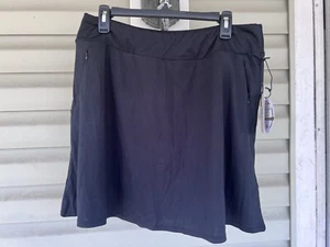 Tail White Label Womens Golf Pull On Skort Size L Onyx Black NWT  RN49937 UPF 50 - Picture 1 of 10