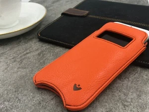 IPHONE 13 Pro Max Étui Orange Simili Cuir NueVue Désinfectantes Nettoyage Lining - Photo 1 sur 10