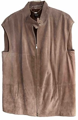 Worth Vintage 100% Leather Vest Tan Lined Zip Pockets Womens XL Western Cowgirl - Image 1 of 4