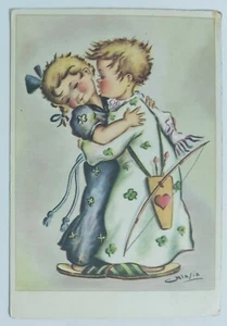 00140 293 Cartolina illustrata Alasia - Bambini innamorati - cupido - Picture 1 of 4
