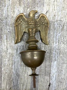 Eagle Finial Flag Pole Topper Globe Antique bird wings In flight - Picture 1 of 8