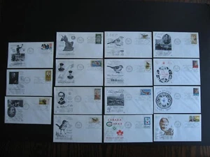 Canadá 1969 Rosecraft FDC 15 diferentes cubiertas de primer día, sin etiquetas - Imagen 1 de 6