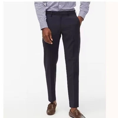 NWT J.Crew Factory Sz 32x30 Thompson Tapered Dress Pant Navy Wool Blend AP879 - Image 1 of 4