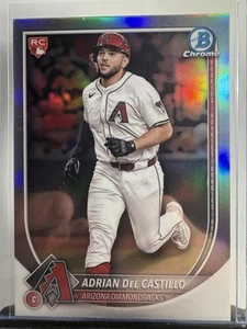 2025 Bowman Chrome Adrian Del Castillo Red Rookie Redemption RC #4 Diamondbacks - Picture 1 of 2
